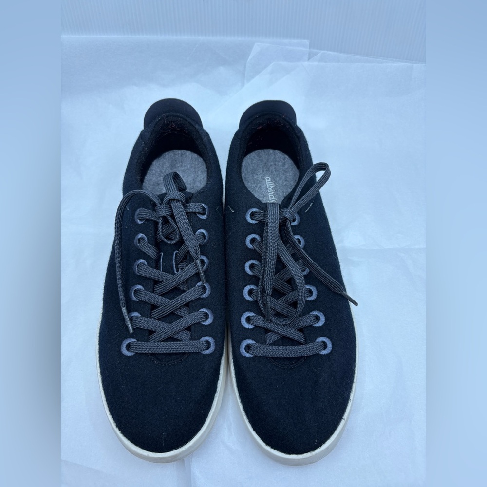 Allbirds Mens 11 Black Wool Pipers Low Lace Up Cushioned Comfort Walking Shoes